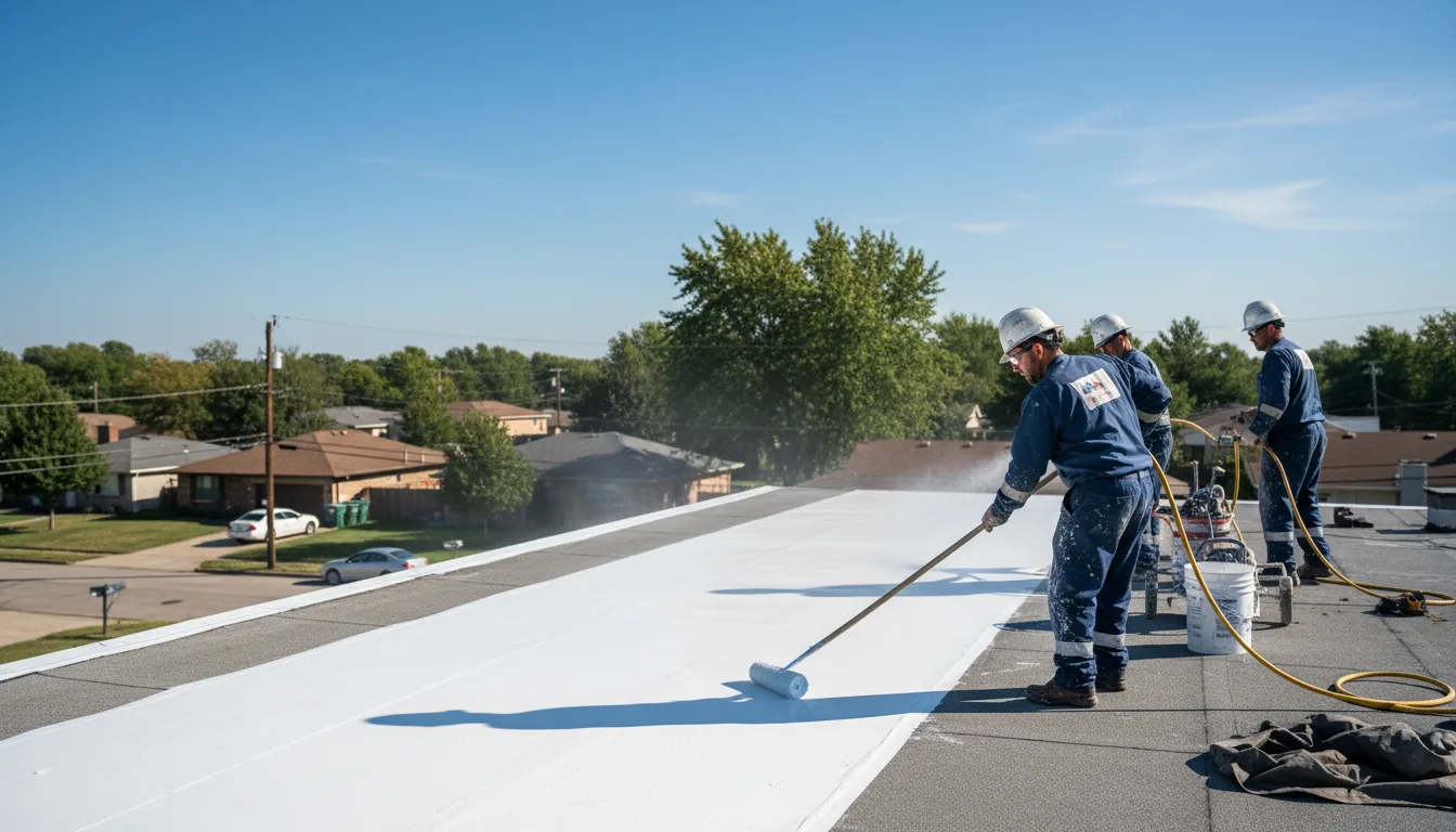 Commercial roof coating in Saxis, VA near me